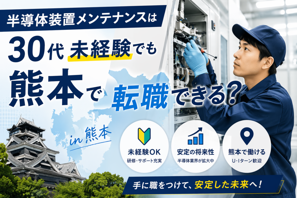 半導体 装置メンテナンス 30代 未経験 熊本