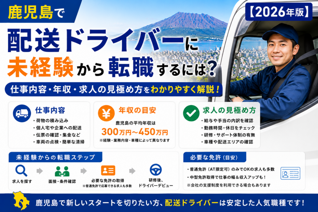 鹿児島配送ドライバー天測