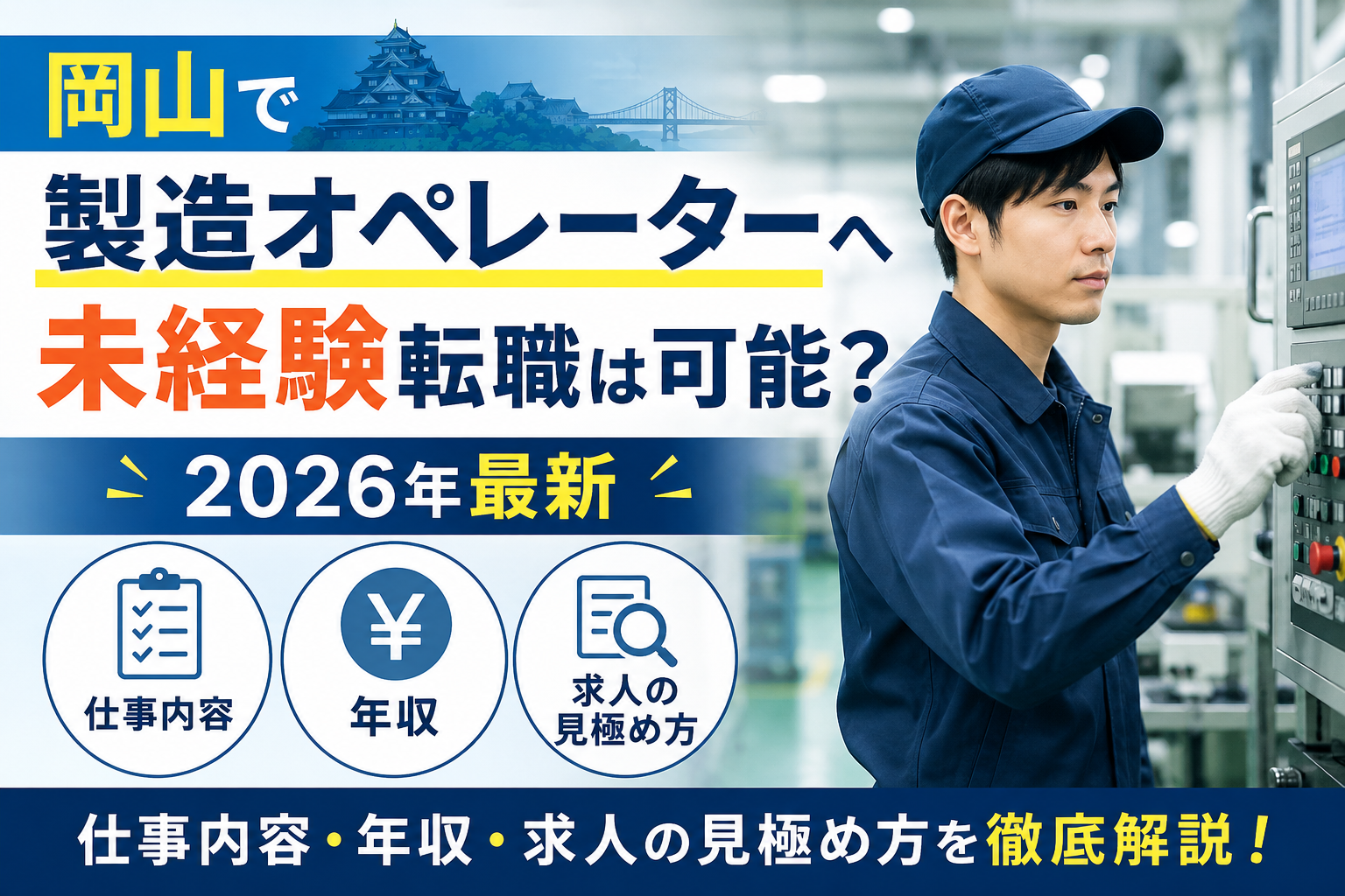 岡山製造オペレーター転職