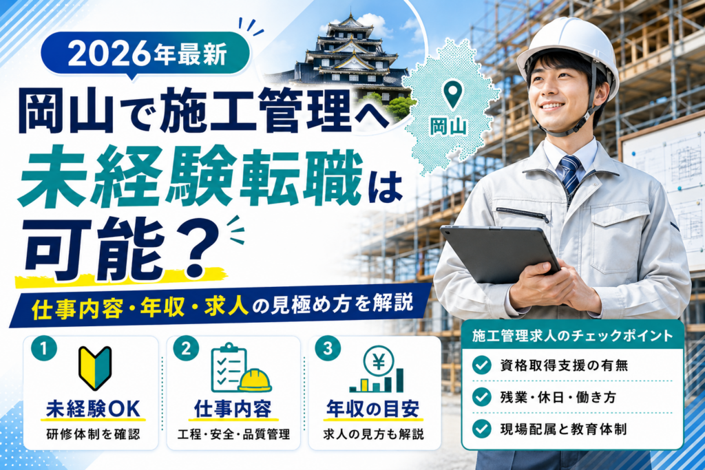 岡山 施工管理　未経験