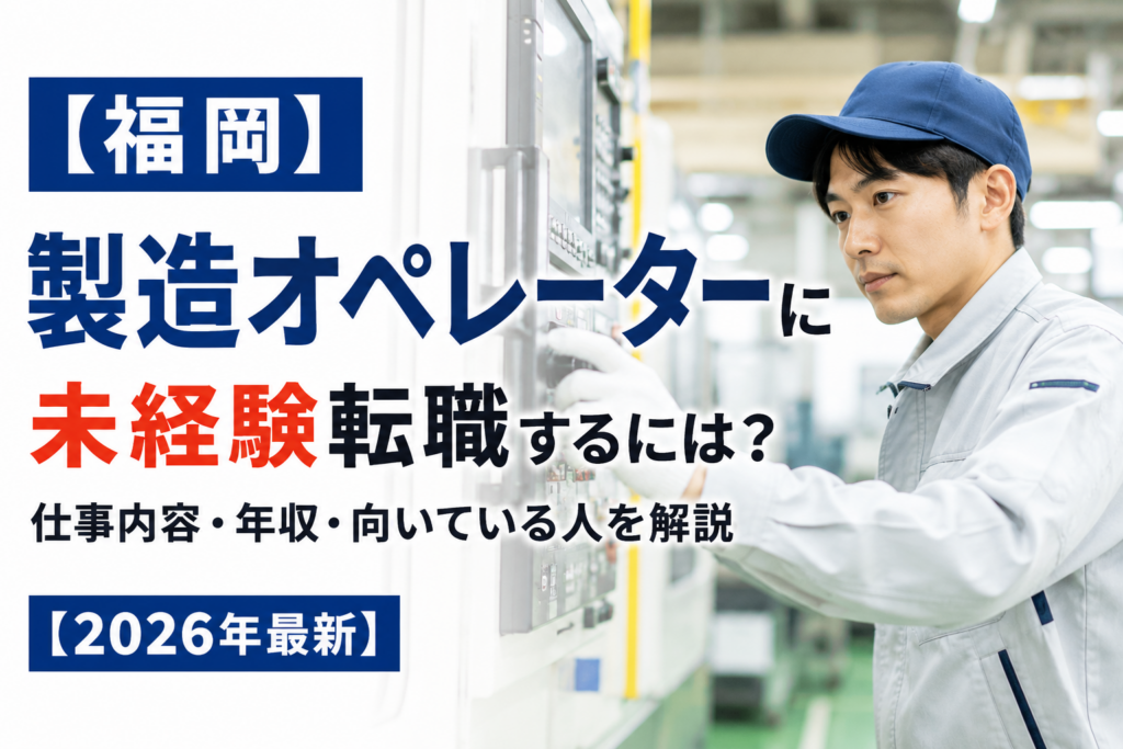 福岡製造オペレーター転職