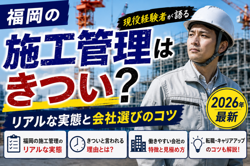 福岡施工管理きつい